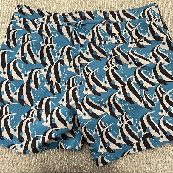 Tori Richard Sink Or Swim Fish Men’s Swim Shorts Zipper Fly Drawstring, 40, NWOT - Picture 5 of 9